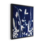 Cyan Herbarium #1 Framed Canvas Print Gallery Image 2
