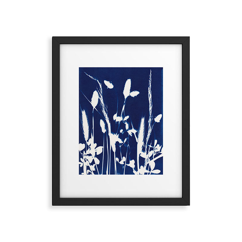 Cyan Herbarium #1 Framed Art Print Gallery Image 5