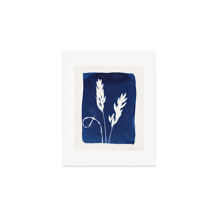 Cyan Herbarium #2 Art Print Gallery Image 1