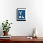 Cyanotype Still Life Studies #1 Framed Art Print Gallery Image 2