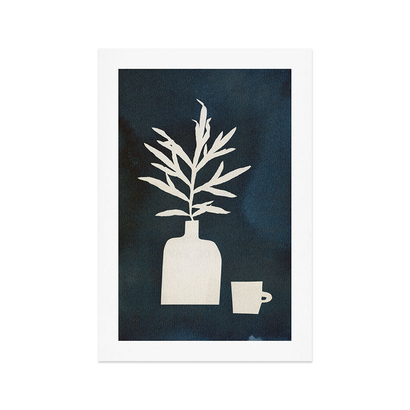 Cyanotype Still Life Studies #3 Art Print Gallery Image 1