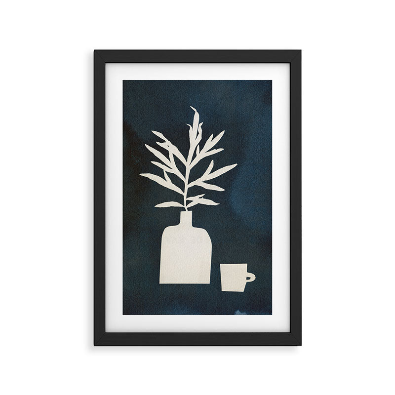 Cyanotype Still Life Studies #3 Framed Art Print Gallery Image 2