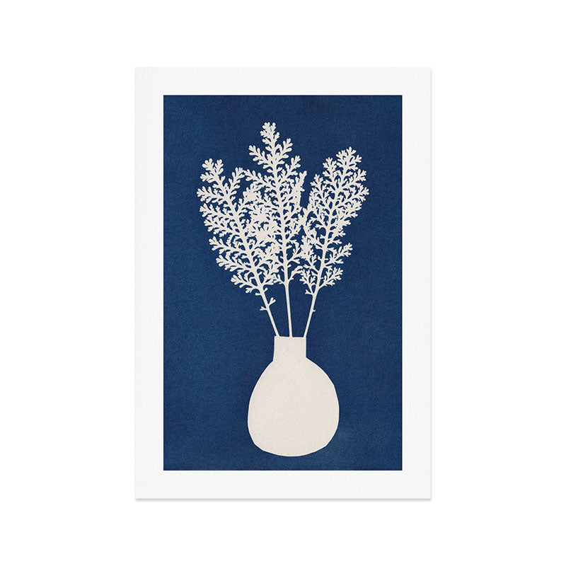 Cyanotype Still Life Studies #4 Art Print Gallery Image 1