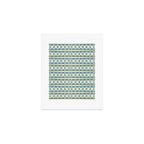 Dots and Lines - Blue and Green Art Print Gallery Image 1