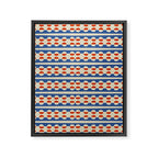 Dots and Lines - Blue and Red Framed Canvas Print Gallery Image 6