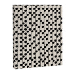 Dots / Black & White Pattern Canvas Print Gallery Image 6