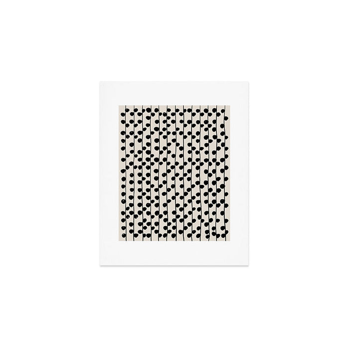 Dots / Black & White Pattern Art Print Gallery Image 1