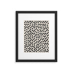 Dots / Black & White Pattern Framed Art Print Gallery Image 5