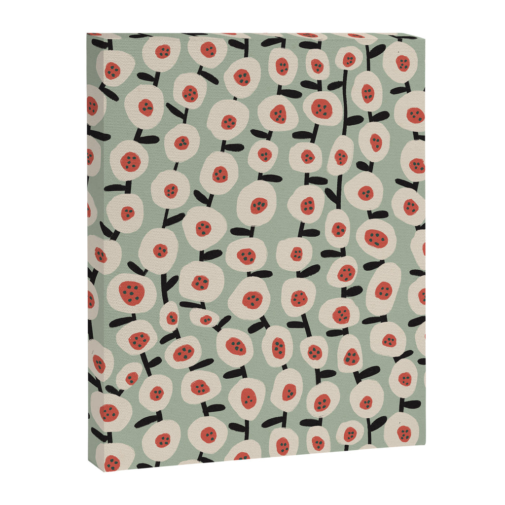 Dots & Flowers #1 Canvas Print Gallery Image 6