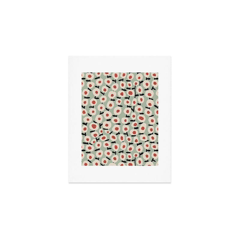 Dots & Flowers #1 Art Print Gallery Image 1