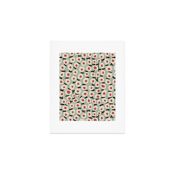Dots & Flowers #1 Art Print Gallery Image 1