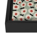 Dots & Flowers #1 Framed Canvas Print Gallery Image 3