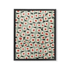 Dots & Flowers #1 Framed Canvas Print Gallery Image 6
