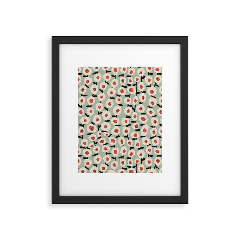 Dots & Flowers #1 Framed Art Print Gallery Image 5