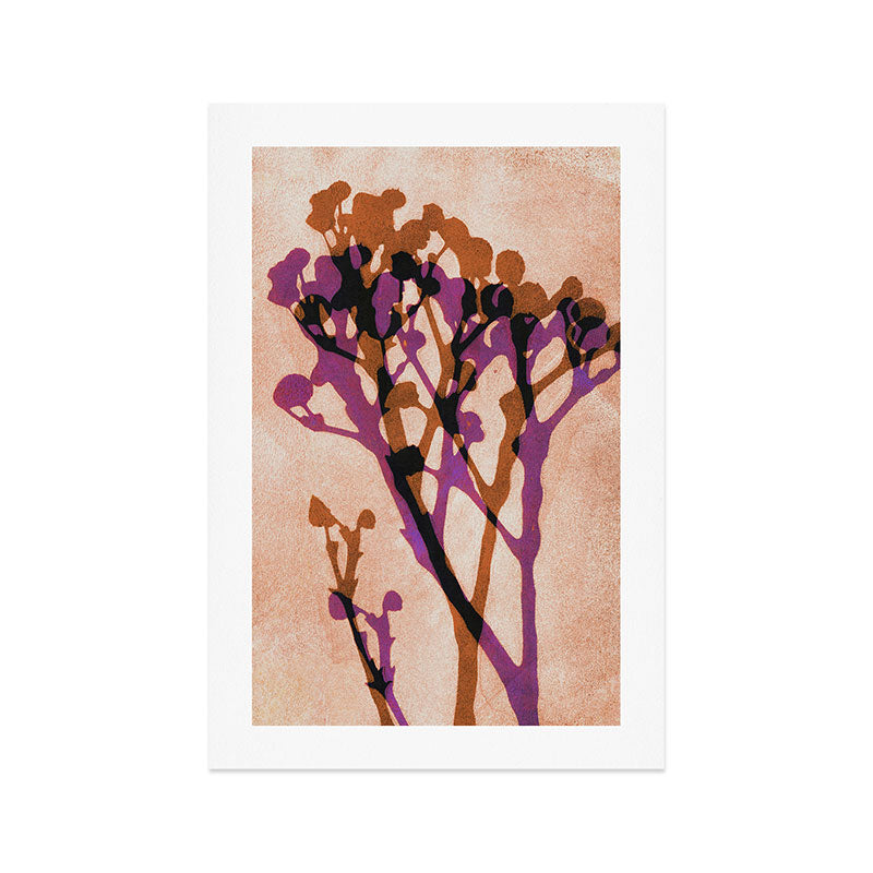 Echoes of Gypsophila / Orange & Pink Art Print Gallery Image 1
