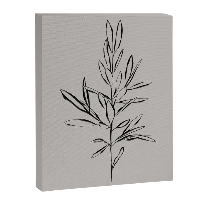 Elegant Olive Branch Canvas Print Gallery Image 1