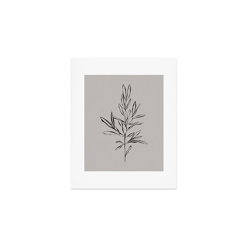 Elegant Olive Branch Art Print Gallery Image 1