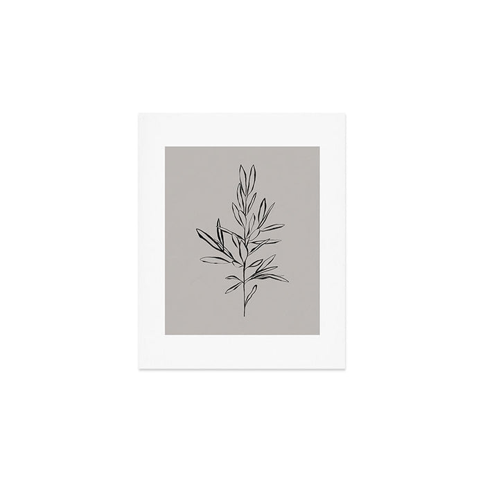 Elegant Olive Branch Art Print Gallery Image 1