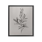 Elegant Olive Branch Framed Canvas Print Gallery Image 6