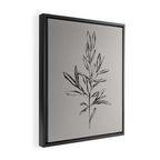 Elegant Olive Branch Framed Canvas Print Gallery Image 2