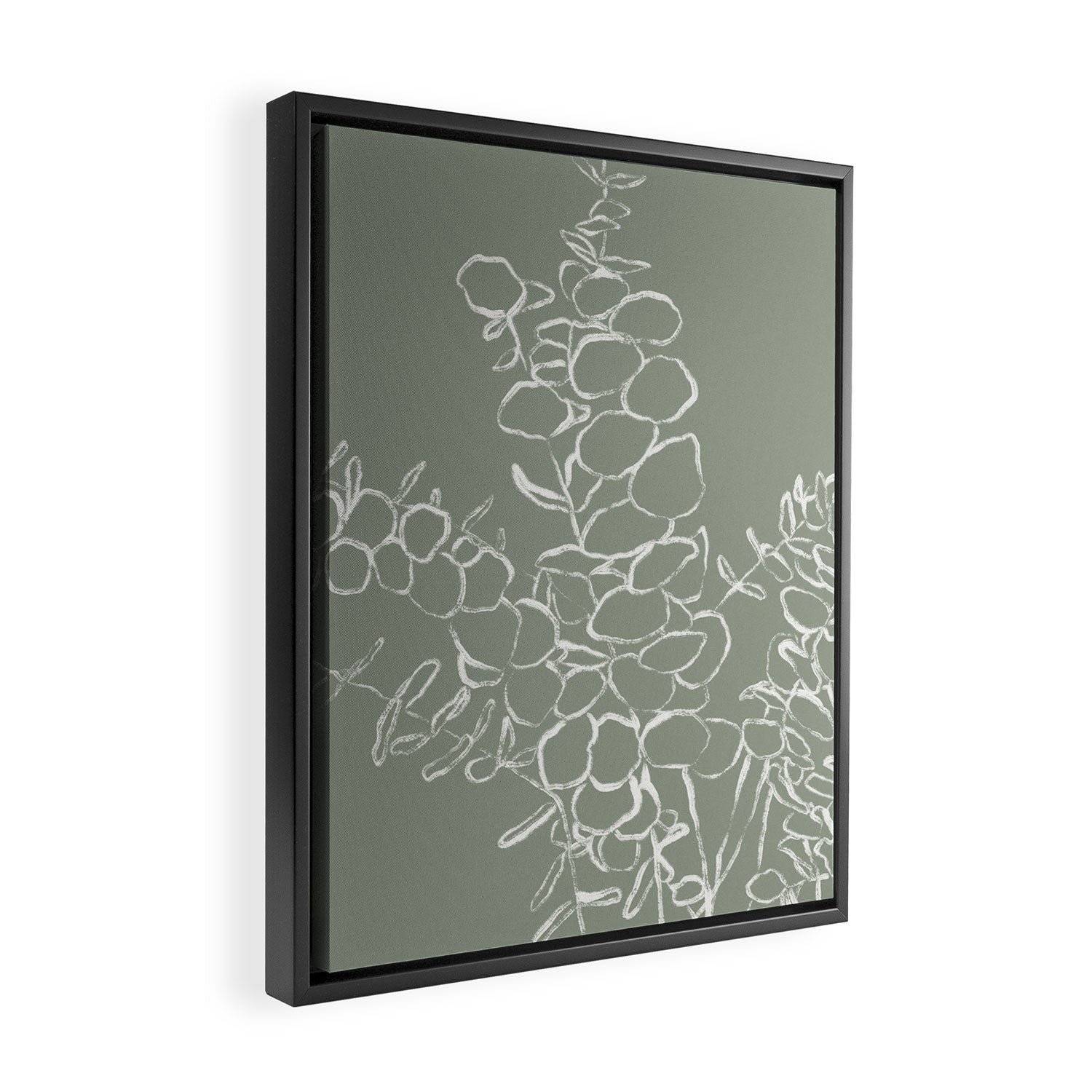 Eucalyptus Bunch Framed Canvas Print Gallery Image 2
