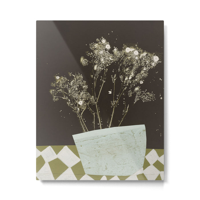 Everyday Simplicity - Blooming Pot Metal Print Gallery Image 1