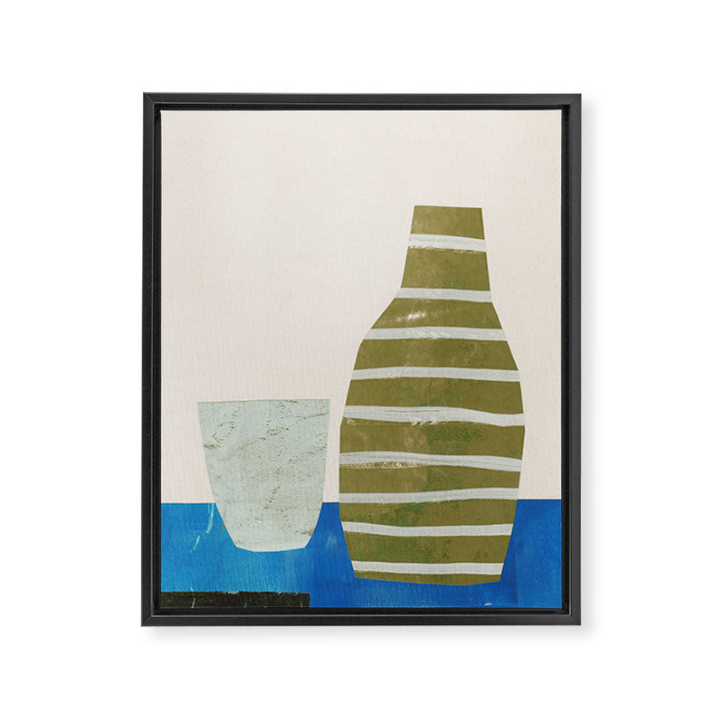 Everyday Simplicity - Vessel and Glass Framed Canvas Print Gallery Image 6