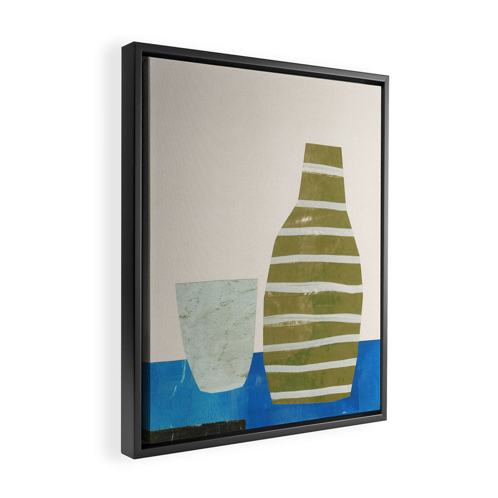 Everyday Simplicity - Vessel and Glass Framed Canvas Print Gallery Image 2