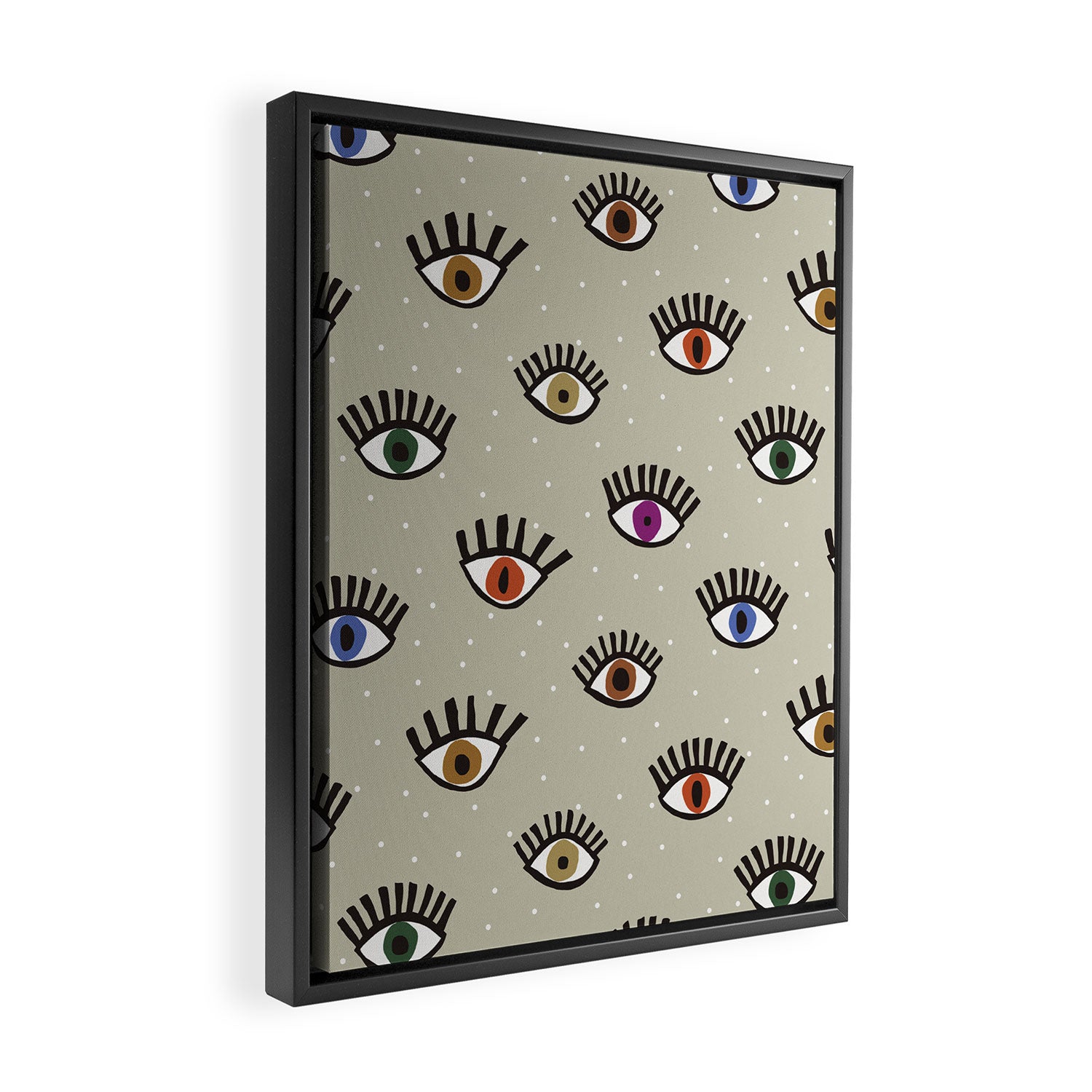 Eyes #1 Framed Canvas Print Gallery Image 2