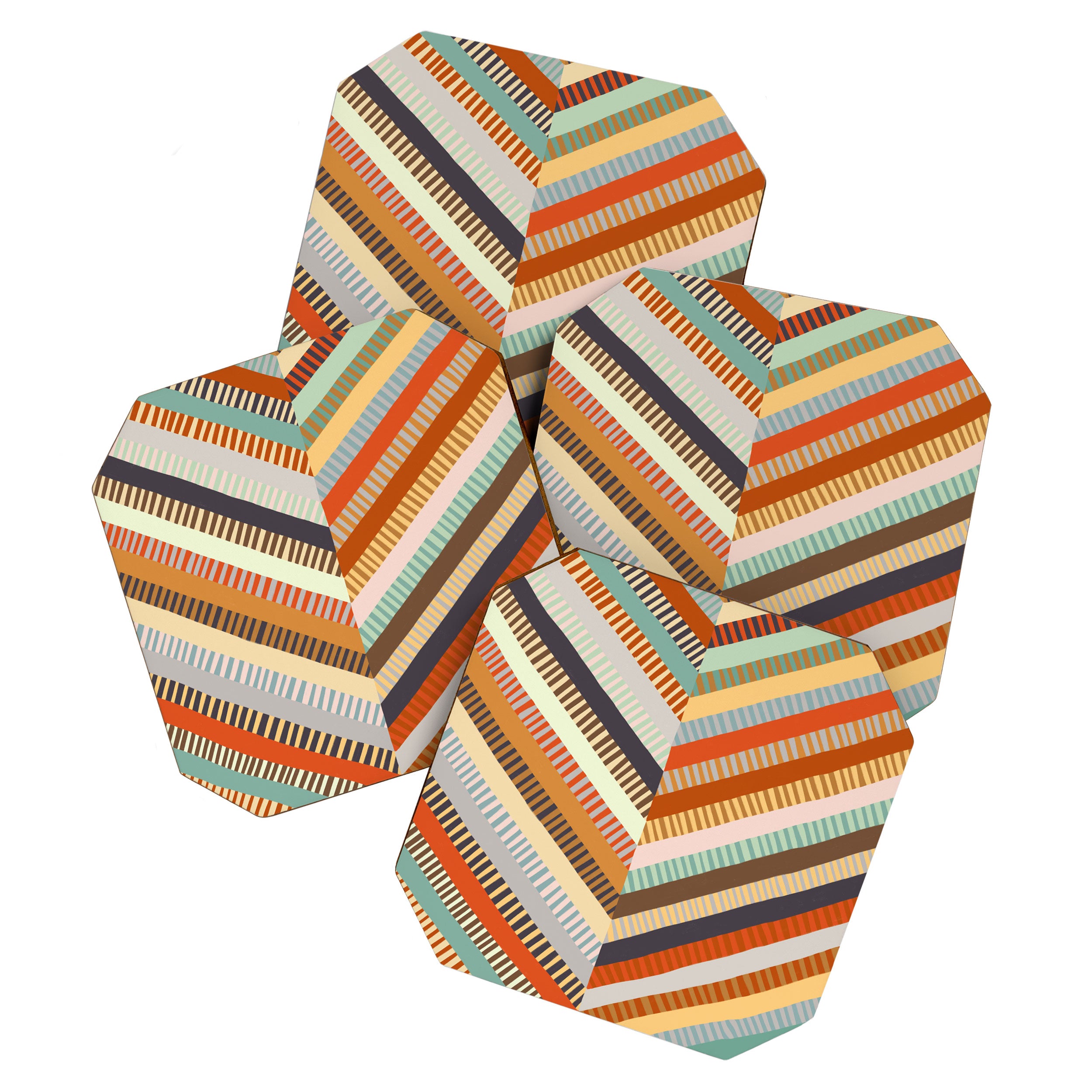 Fall Grandmother's Quilt II Coaster Gallery Image 1