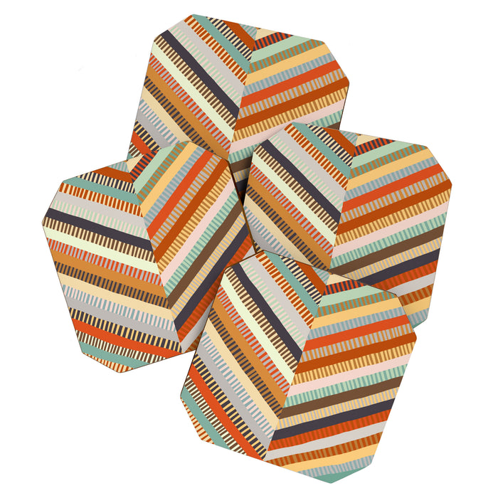 Fall Grandmother's Quilt II Coaster Gallery Image 1