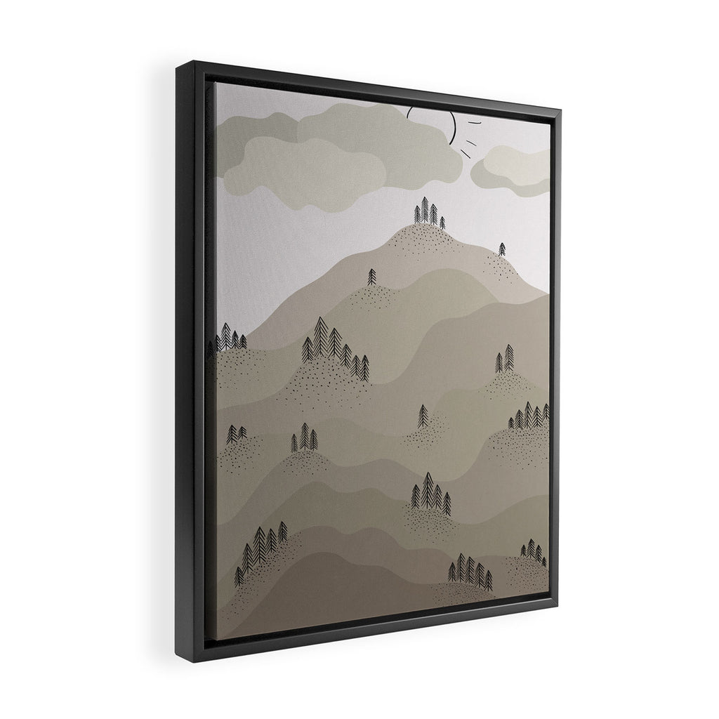Fall Hills Framed Canvas Print Gallery Image 2