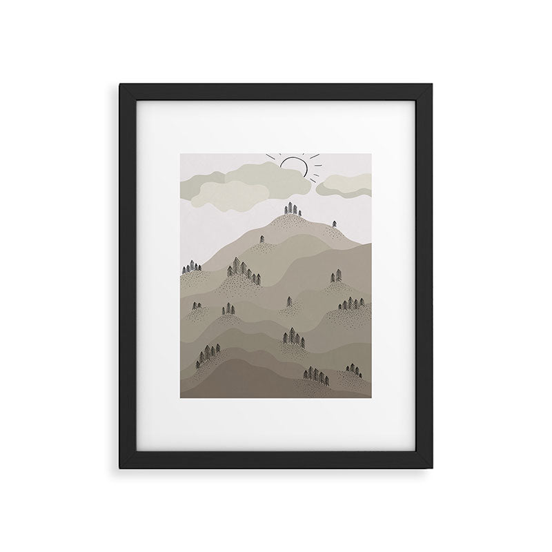 Fall Hills Framed Art Print Gallery Image 5