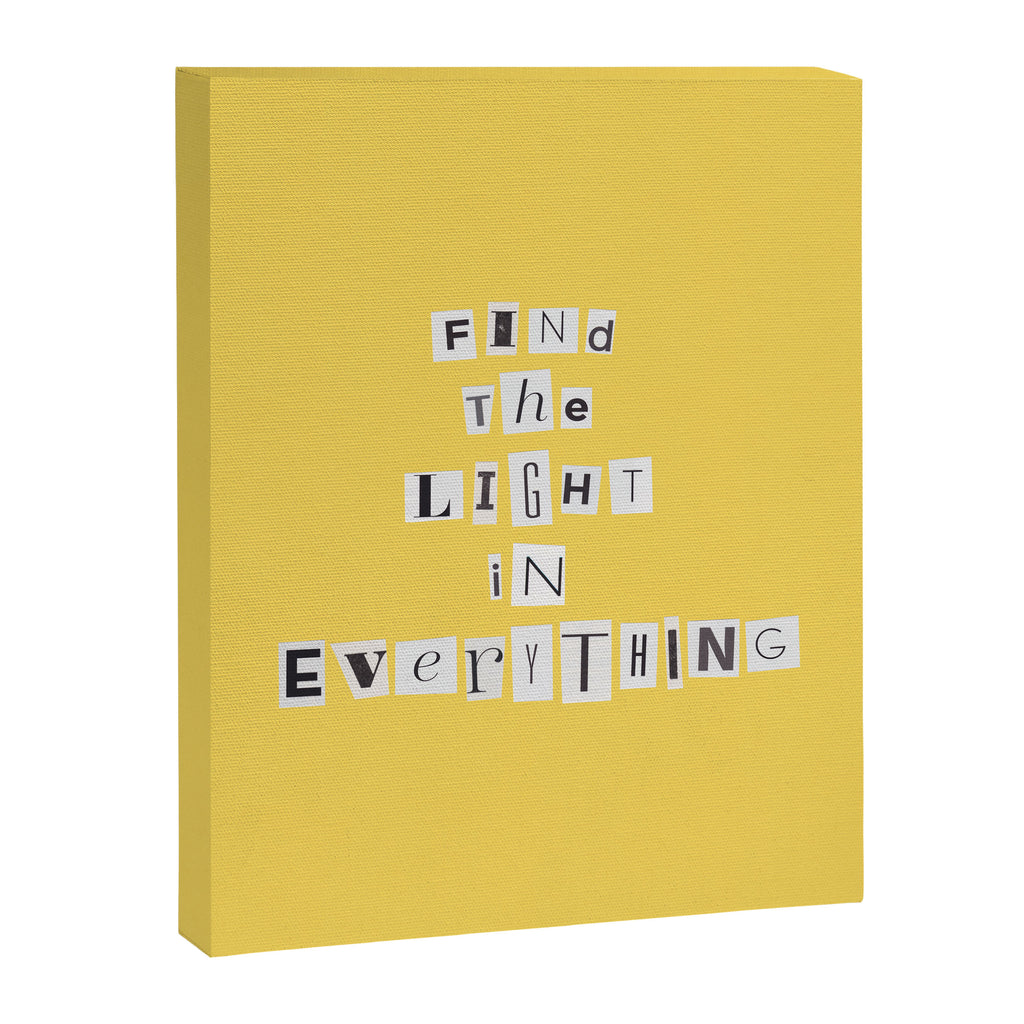 Find the light in everything / Daily Reminder #4 Canvas Print Gallery Image 6