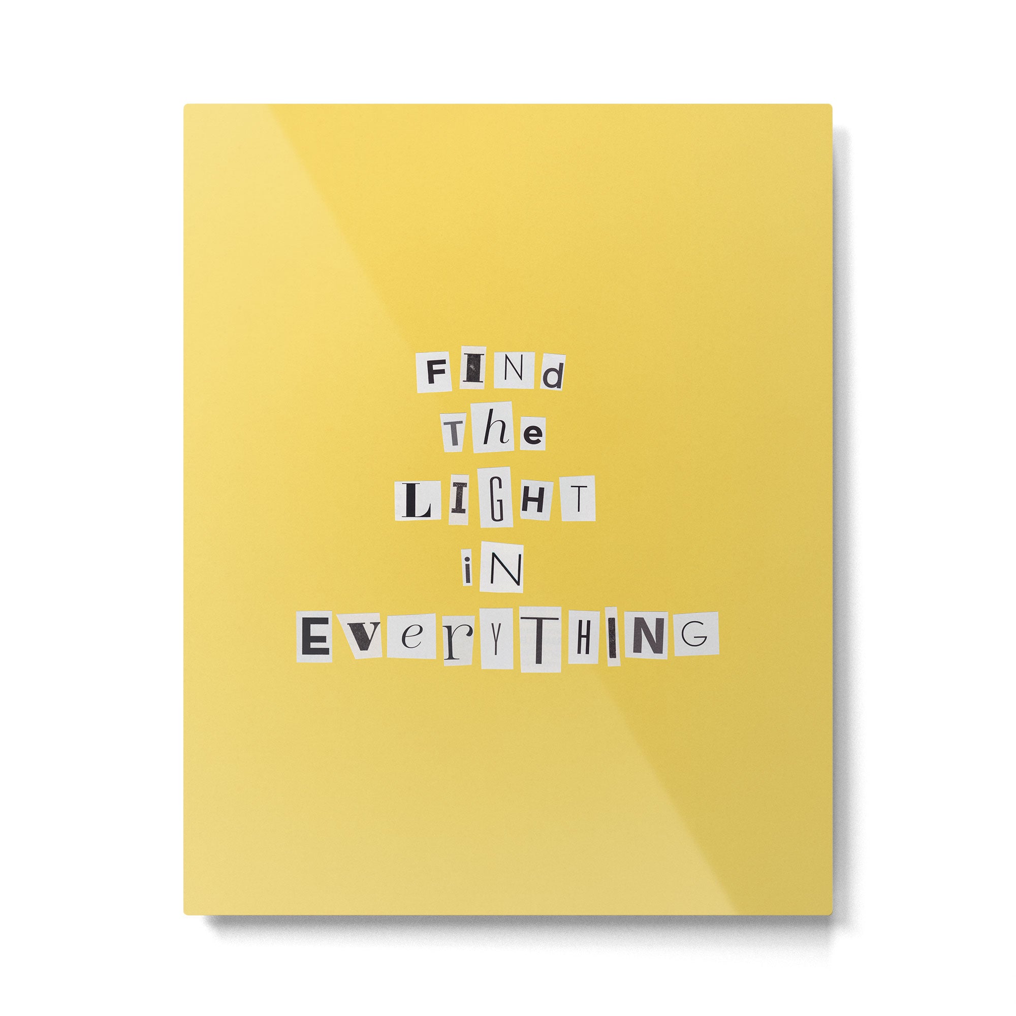 Find the light in everything / Daily Reminder #4 Metal Print Gallery Image 4