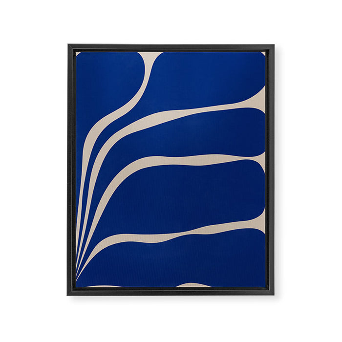 Five Leaf Plant - 1/3 Framed Canvas Print Gallery Image 1