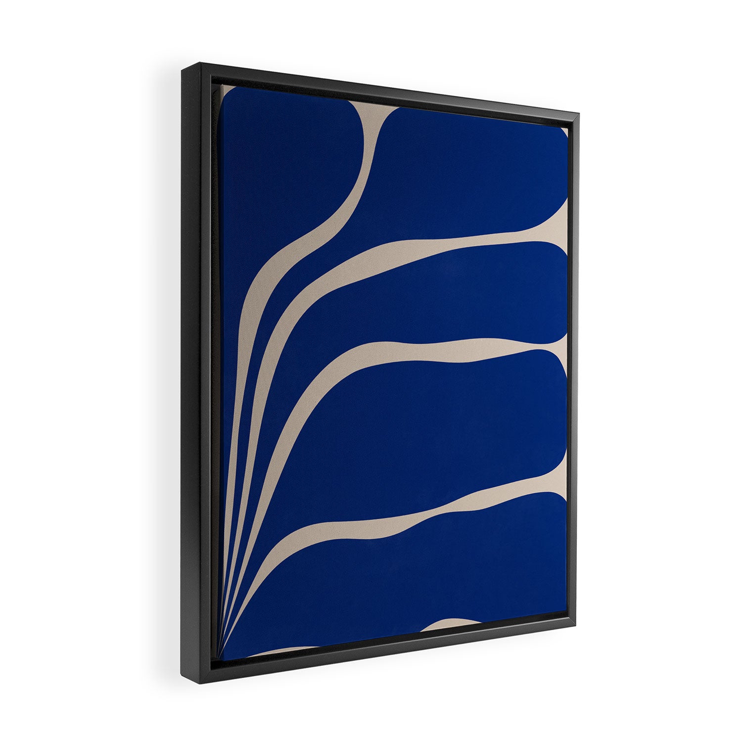 Five Leaf Plant - 1/3 Framed Canvas Print Gallery Image 2