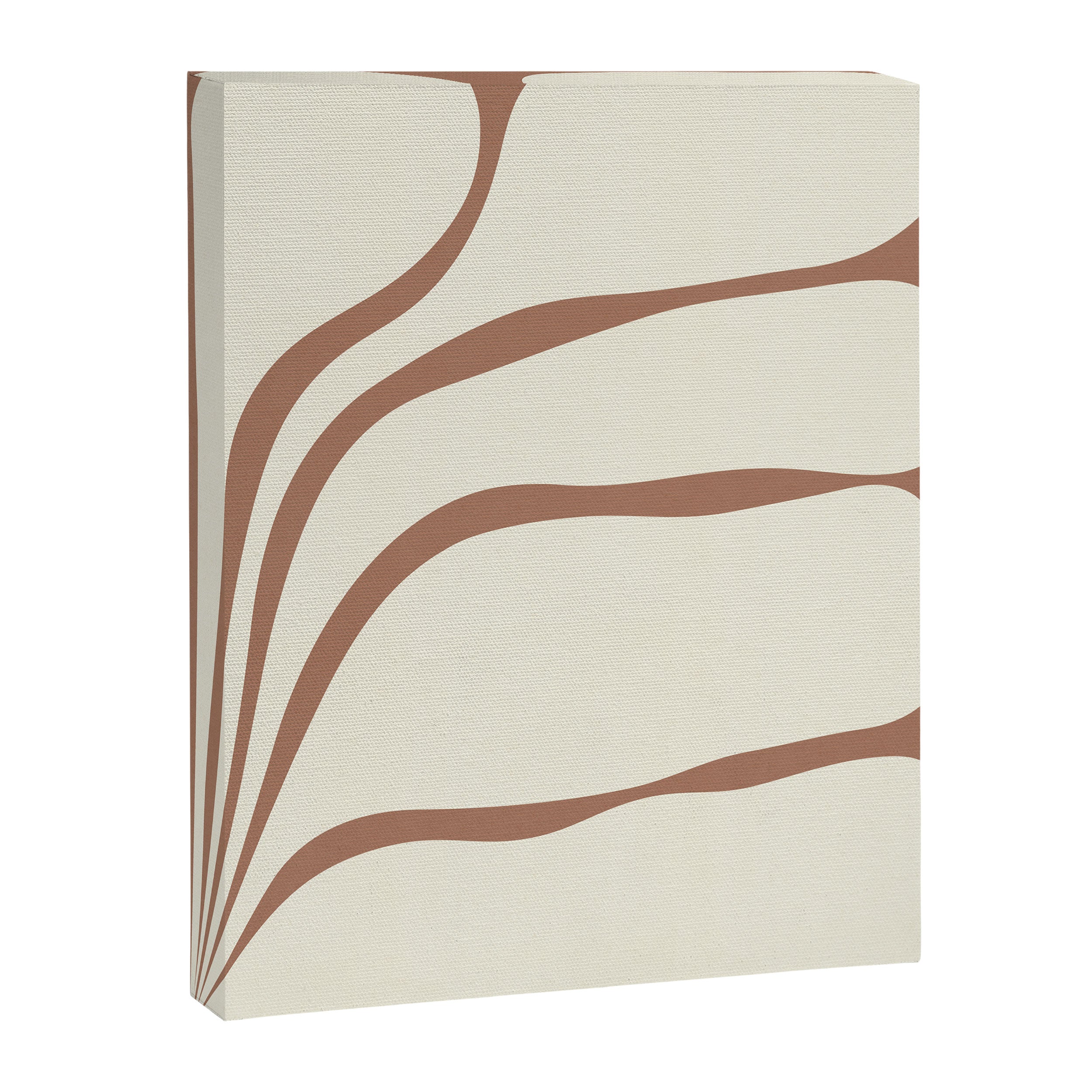 Five Leaf Plant Inspired by PANTONE 17 1230 Mocha Mousse Canvas Print Gallery Image 8