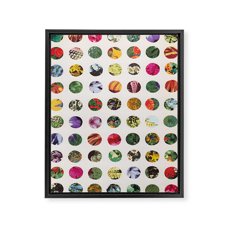 Floral Circles / Paper Pattern Framed Canvas Print Gallery Image 6