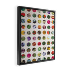 Floral Circles / Paper Pattern Framed Canvas Print Gallery Image 2