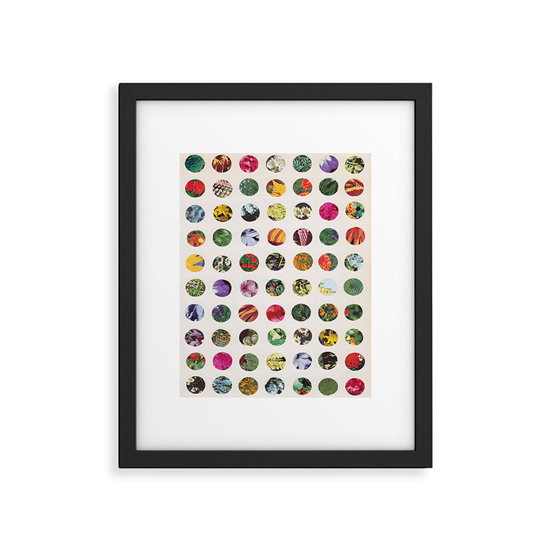 Floral Circles / Paper Pattern Framed Art Print Gallery Image 5