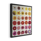 Floral Palette / Beige Background Framed Canvas Print Gallery Image 2