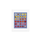 Floral Palette / Blue Background Art Print Gallery Image 1
