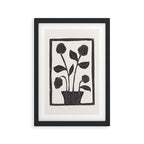 Floral Serenity / Lino Print Framed Art Print Gallery Image 2