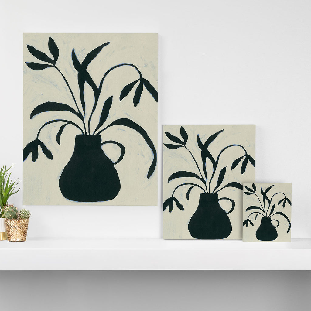 Floral Shadows V.2 Canvas Print Gallery Image 3