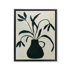 Floral Shadows V.2 Framed Canvas Print Gallery Image 6