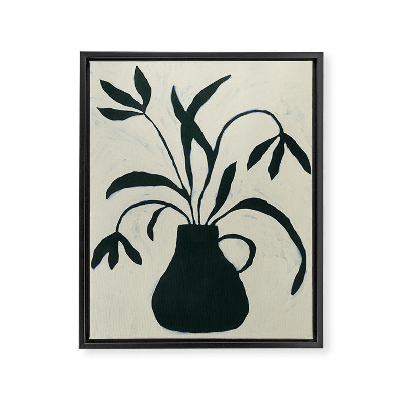 Floral Shadows V.2 Framed Canvas Print Gallery Image 6