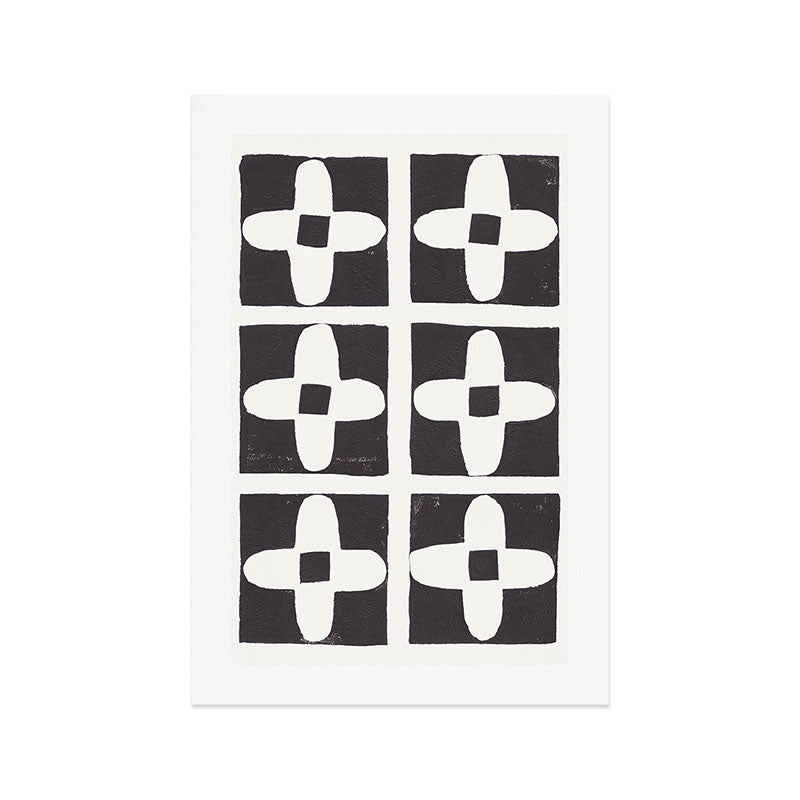 Floral Tiles / Lino Print Art Print Gallery Image 1