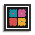 Flower Tile Framed Art Print Gallery Image 1