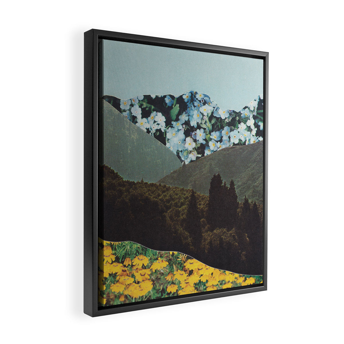 Flowerville Framed Canvas Print Gallery Image 2